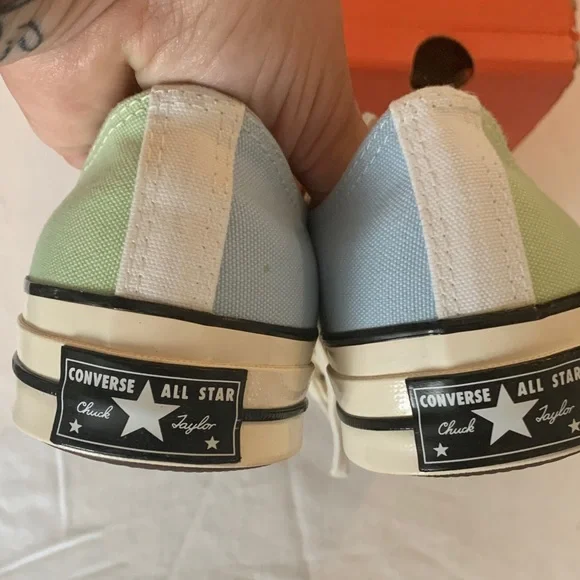 Converse All Star Chuck Taylor Pastel Green and Blue Sneakers NIB - Picture 8 of 13